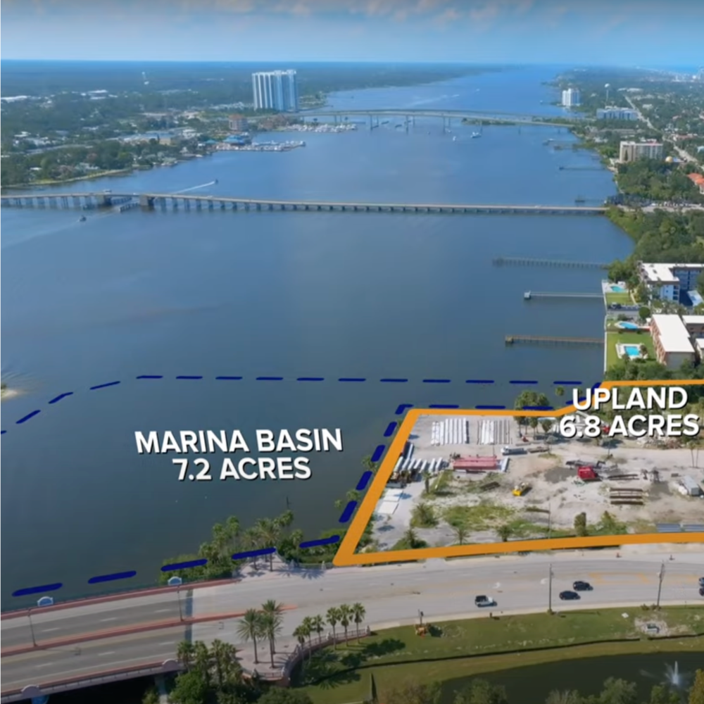 Off Market Distressed Plan Approved Daytona Beach Hotel & Marina Land Parcel Site For Sale